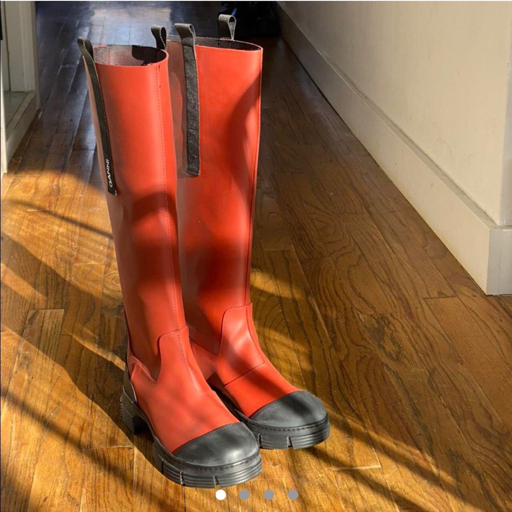 Ganni recycled rubber boot